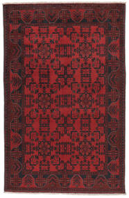 128X200 Dywan Orientalny Afgan Khal Mohammadi Czarny/Ciemnoczerwony (Wełna, Afganistan) Carpetvista