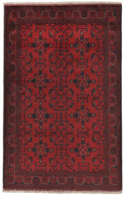 Afghan Khal Mohammadi Rug 126X200 Black/Dark Red Wool, Afghanistan Carpetvista