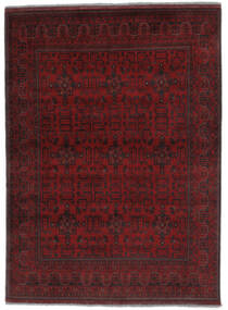  172X233 Afghan Khal Mohammadi Teppe Svart/Mørk Rød Afghanistan Carpetvista