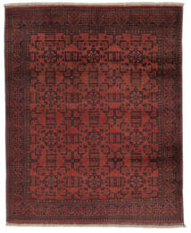 157X193 Tapete Afegão Khal Mohammadi Oriental Preto/Vermelho Escuro (Lã, Afeganistão) Carpetvista