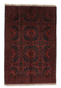 82X121 絨毯 オリエンタル アフガン Khal Mohammadi ブラック/ダークレッド (ウール, アフガニスタン) Carpetvista