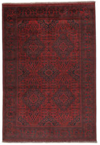 198X296 Tapete Oriental Afegão Khal Mohammadi Preto/Vermelho Escuro (Lã, Afeganistão) Carpetvista