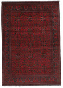  170X239 Afghan Khal Mohammadi Teppe Svart/Mørk Rød Afghanistan Carpetvista