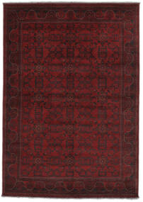 絨毯 アフガン Khal Mohammadi 177X250 ブラック/ダークレッド (ウール, アフガニスタン)