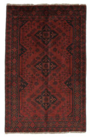  Afghan Khal Mohammadi Matot 81X129 Villamatto Musta/Tummanpunainen Pieni Matto Carpetvista