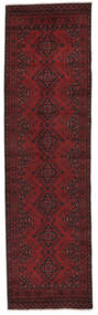 83X292 Tappeto Afghan Khal Mohammadi Orientale Passatoie Nero/Rosso Scuro (Lana, Afghanistan) Carpetvista