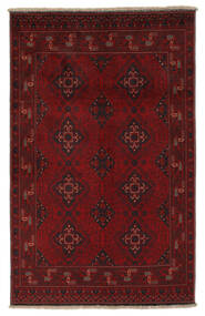 125X193 Tapis Afghan Khal Mohammadi D'orient Noir/Rouge Foncé (Laine, Afghanistan) Carpetvista