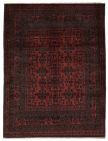  Orientalsk Afghan Khal Mohammadi Tæppe 149X193 Sort/Mørkerød Uld, Afghanistan Carpetvista