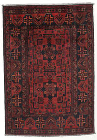 101X146 Afghan Khal Mohammadi Rug Oriental Black/Dark Red (Wool, Afghanistan) Carpetvista