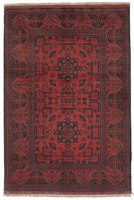  Afghan Khal Mohammadi Alfombra 102X150 De Lana Negro/Rojo Oscuro Pequeño Carpetvista