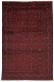 195X295 絨毯 オリエンタル アフガン Khal Mohammadi ブラック/ダークレッド (ウール, アフガニスタン) Carpetvista