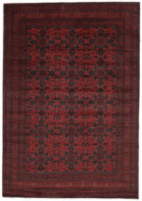  Afghan Khal Mohammadi Rug 205X296 Black/Dark Red Carpetvista