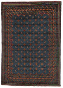  205X289 Afghan Fine Teppich Schwarz/Braun Afghanistan Carpetvista