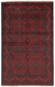127X203 Alfombra Afghan Khal Mohammadi Oriental Negro/Rojo Oscuro (Lana, Afganistán) Carpetvista