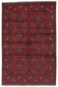 127X194 Alfombra Oriental Afghan Khal Mohammadi Rojo Oscuro/Negro (Lana, Afganistán) Carpetvista