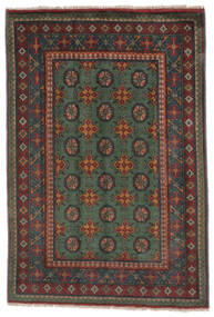 102X149 Afghan Fine Teppich Orientalischer Schwarz/Braun (Wolle, Afghanistan) Carpetvista