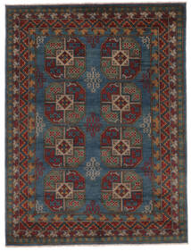 Afghan Fine Teppich 148X196 Schwarz/Braun Wolle, Afghanistan Carpetvista