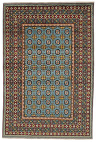 167X248 Afghan Fine Teppe Orientalsk Svart/Brun (Ull, Afghanistan) Carpetvista