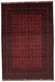 208X302 絨毯 オリエンタル アフガン Khal Mohammadi ブラック/ダークレッド (ウール, アフガニスタン) Carpetvista