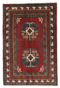 103X156 Dywan Orientalny Afgan Fine Ciemnoczerwony/Czarny (Wełna, Afganistan) Carpetvista