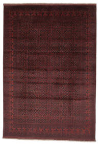 207X298 絨毯 オリエンタル アフガン Khal Mohammadi ブラック/ダークレッド (ウール, アフガニスタン) Carpetvista