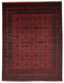  Afghan Khal Mohammadi Χαλι 302X390 Μαλλινο Μαύρα/Σκούρο Κόκκινο Μεγάλο Carpetvista
