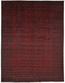  Afghan Khal Mohammadi Tapis 306X394 De Laine Noir/Rouge Foncé Grand Carpetvista