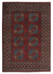  Afghan Fine Vloerkleed 168X238 Zwart Carpetvista