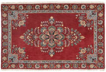  Persisk Keshan Fine Teppe 66X100 Mørk Rød/Brun (Ull, Persia/Iran)