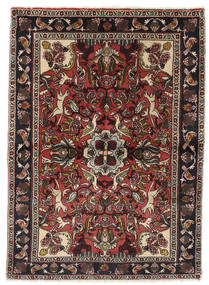 Koliai Teppich 102X141 Schwarz/Dunkelrot Wolle, Persien/Iran Carpetvista