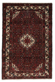  Hosseinabad 115X170 Perzsa Gyapjúszőnyeg Fekete/Sötétpiros Kicsi Carpetvista