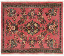 Tapete Oriental Sarough 70X84 Vermelho/Vermelho Escuro (Lã, Pérsia/Irão)