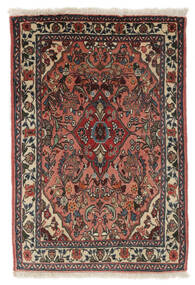 66X98 Alfombra Sarough Oriental Negro/Rojo Oscuro (Lana, Persia/Irán) Carpetvista