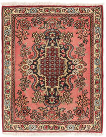 Hamadan Teppich 65X81 Dunkelrot/Braun Wolle, Persien/Iran Carpetvista