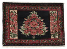 75X108 Hamadan Rug Oriental Black/Dark Red (Wool, Persia/Iran) Carpetvista