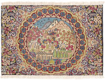 絨毯 ケルマン 61X88 ダークレッド/ベージュ (ウール, ペルシャ/イラン)