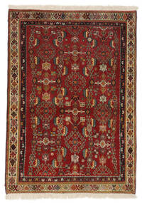  105X148 Qashqai Fine Rug Dark Red/Brown Persia/Iran Carpetvista