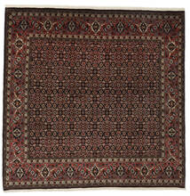 絨毯 ビジャー ザンジャン 201X205 正方形 ブラック/茶色 (ウール, ペルシャ/イラン)