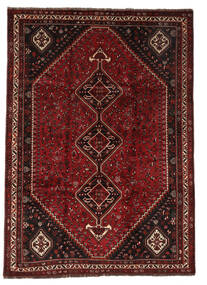  Oriental Qashqai Rug 228X320 Black/Dark Red Wool, Persia/Iran Carpetvista