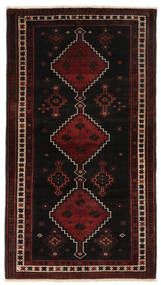 Varamin Rug 155X284 Runner
 Black/Brown Wool, Persia/Iran Carpetvista