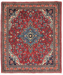 Sarough Teppich 67X79 Dunkelrot/Schwarz Wolle, Persien/Iran Carpetvista