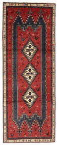  Persisk Afshar/Sirjan Teppe 86X224Løpere Mørk Rød/Svart (Ull, Persia/Iran)