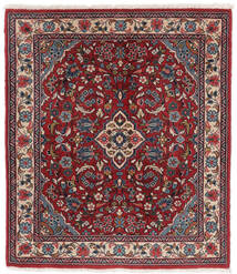 Tapis Persan Sarough 68X77 Rouge Foncé/Noir (Laine, Perse/Iran)