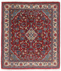  Orientalsk Sarough Teppe 68X77 Mørk Rød/Svart Ull, Persia/Iran Carpetvista