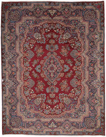  304X392 Yazd Covor Dark Red/Negru Persia/Iran
 Carpetvista