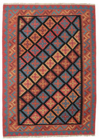  Persischer Kelim Fars Teppich 175X244 Dunkelrot/Schwarz (Wolle, Persien/Iran)
