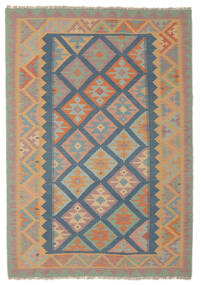 177X254 Kelim Fars Vloerkleed Oosters Bruin/Groen (Wol, Perzië/Iran) Carpetvista