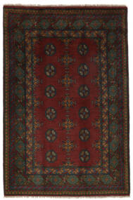  Afghan Fine Vloerkleed 102X154 Zwart Carpetvista