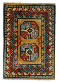 101X145 Afghan Fine Teppich Orientalischer Schwarz/Braun (Wolle, Afghanistan) Carpetvista