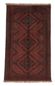 76X124 Tapete Oriental Afegão Khal Mohammadi Preto/Vermelho Escuro (Lã, Afeganistão) Carpetvista